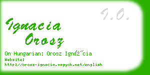 ignacia orosz business card